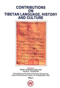 Contributions on Tibetan Language, History and Culture